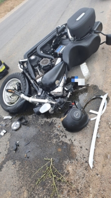 Motocyklista ucierpiał w wypadku