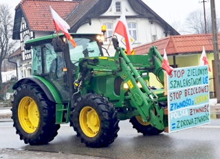 Protest rolników na ulicach