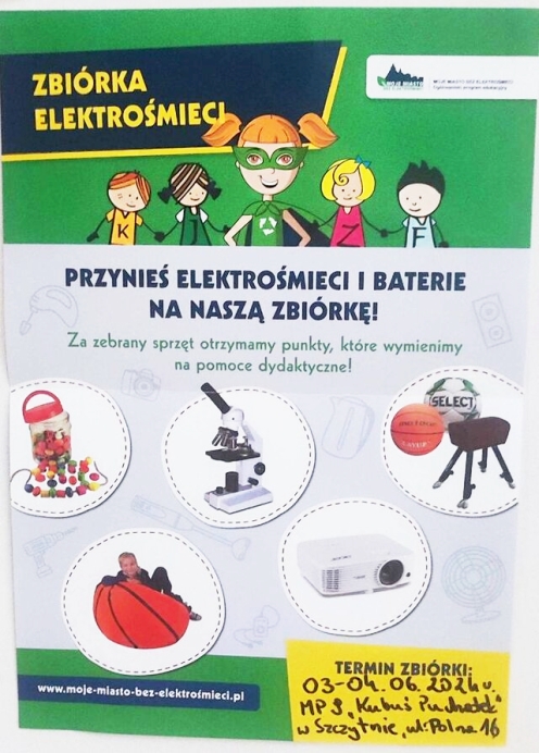 Zbiórka elektrośmieci w przedszkolu