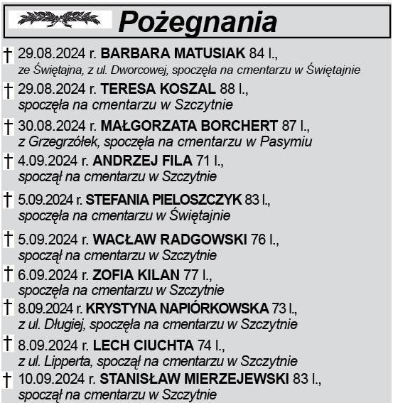 Pożegnania