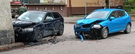Nie ustąpił na skrzyżowaniu
