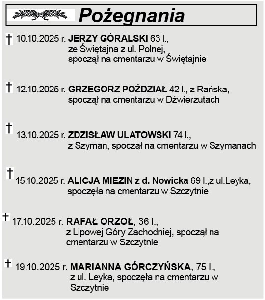 Pożegnania
