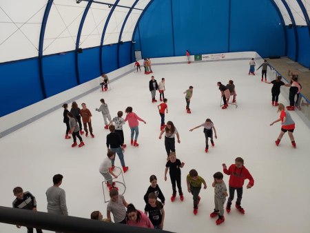 Lodowisko przy jarmarku