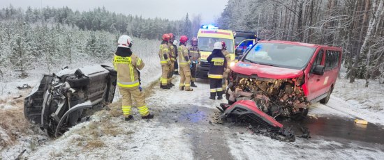 Groźne zderzenie koło Lipowca