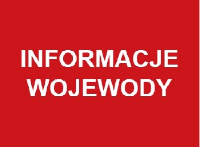 Informacje wojewody