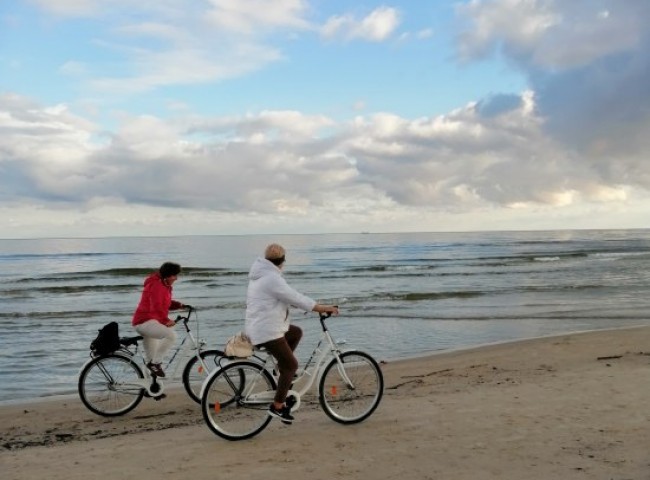 Po piasku przy słońca blasku